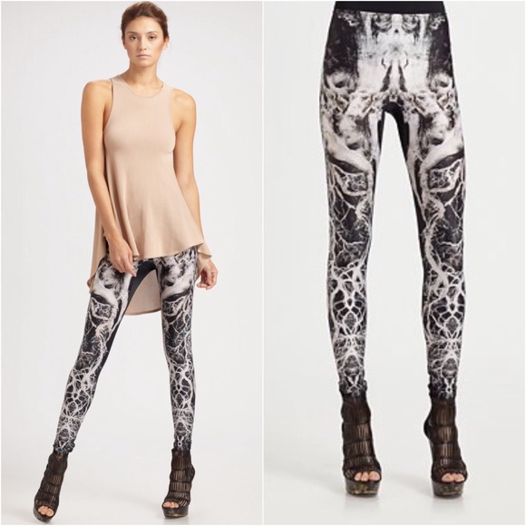 Alexander Mcqueen Tree Print Legging 
